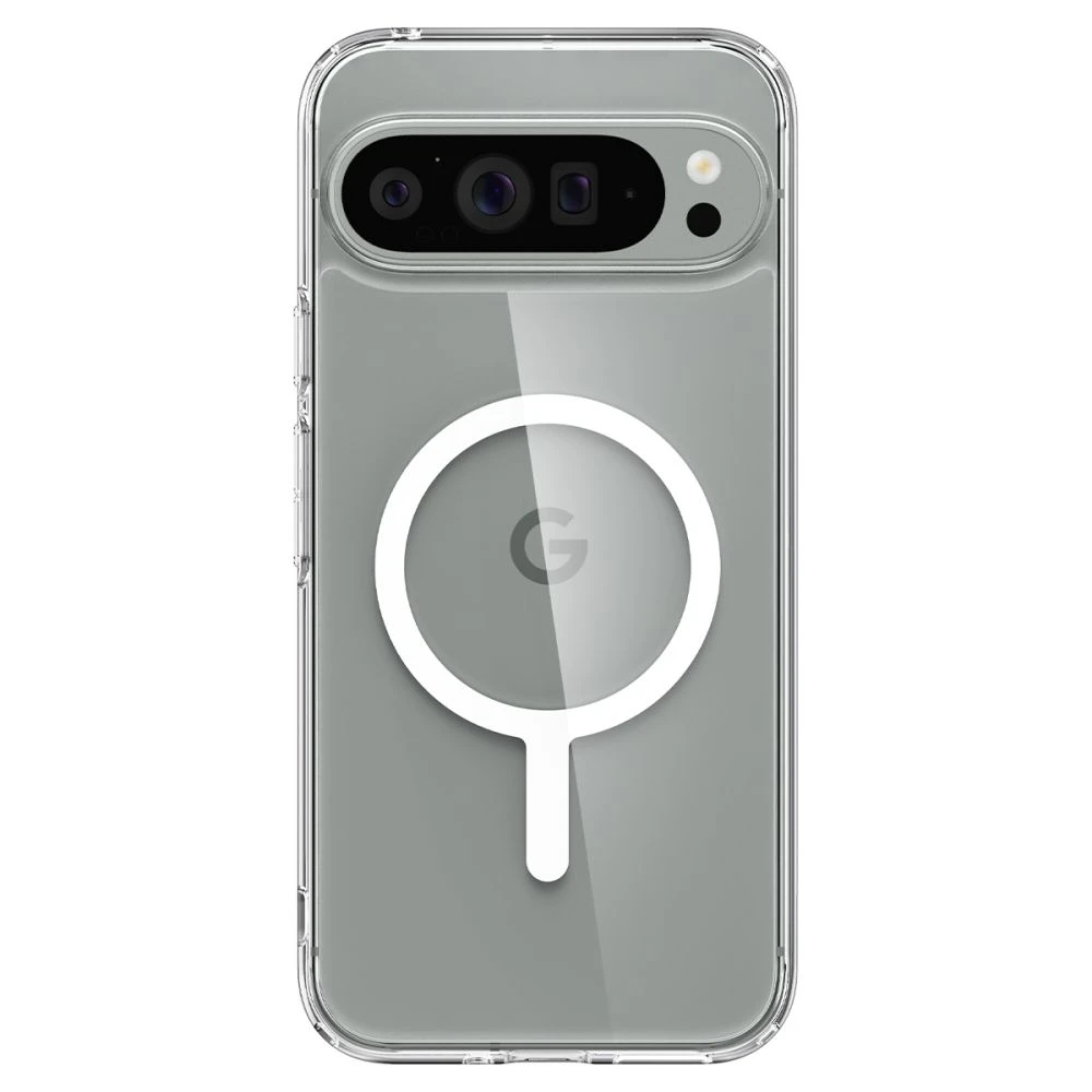 Spigen Ultra Hybrid OneTap Ring MagSafe – dėklas skirtas Google Pixel 9 Pro XL Baltas