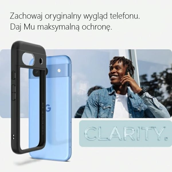 Spigen Ultra Hybrid dėklas skirtas Google Pixel 8a, spalva - Matte Black