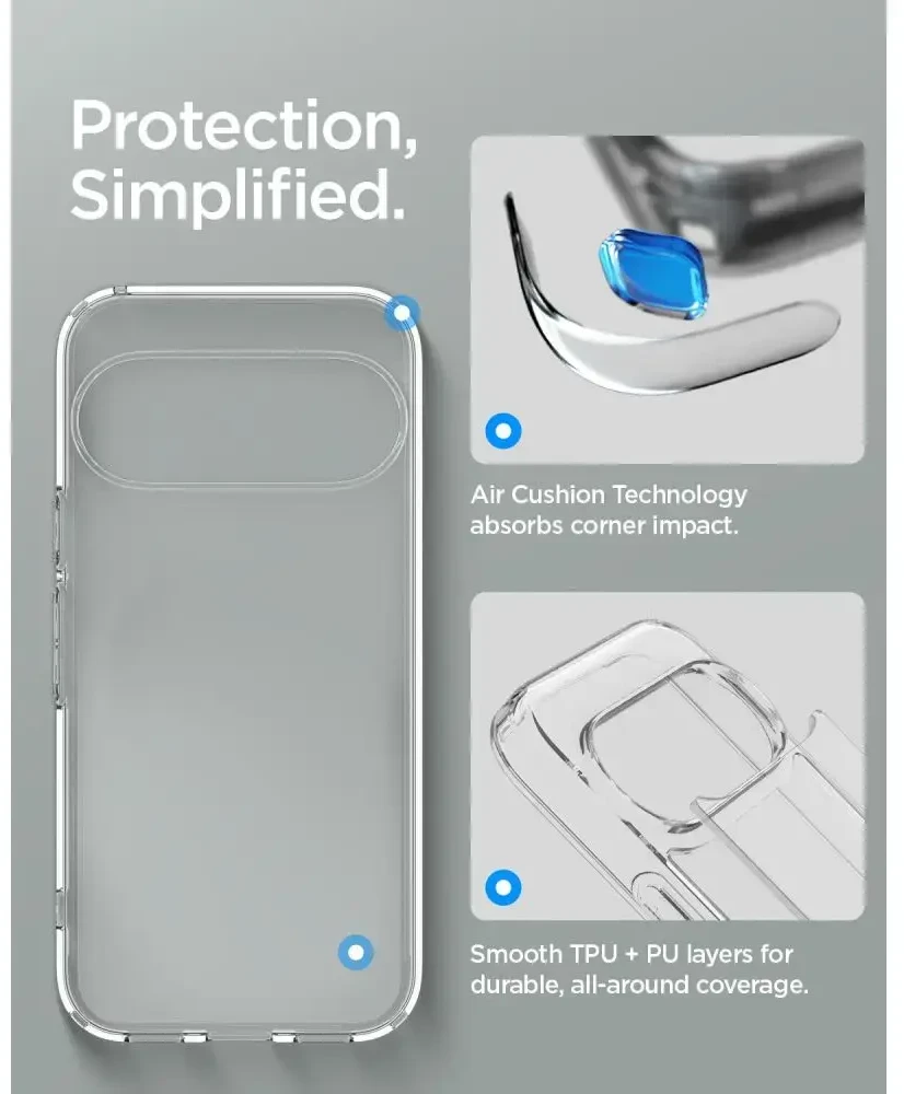 SPIGEN ULTRA HYBRID GOOGLE PIXEL 11 PRO SKAIDRUS DĖKLAS