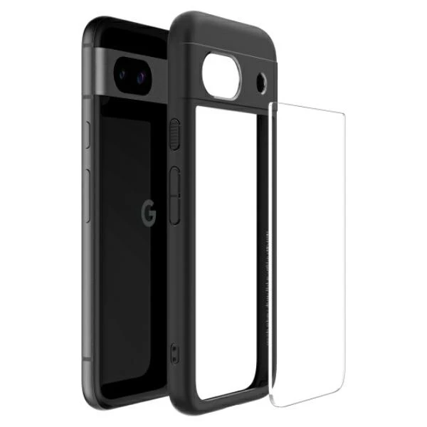 Spigen Ultra Hybrid dėklas skirtas Google Pixel 8a, spalva - Matte Black aprašymas - Prekės nuotrauka
