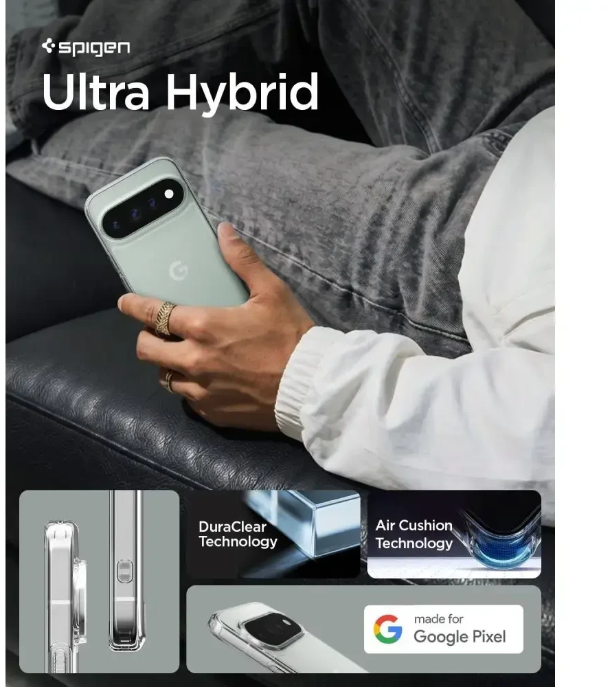 SPIGEN ULTRA HYBRID GOOGLE PIXEL 11 PRO SKAIDRUS DĖKLAS