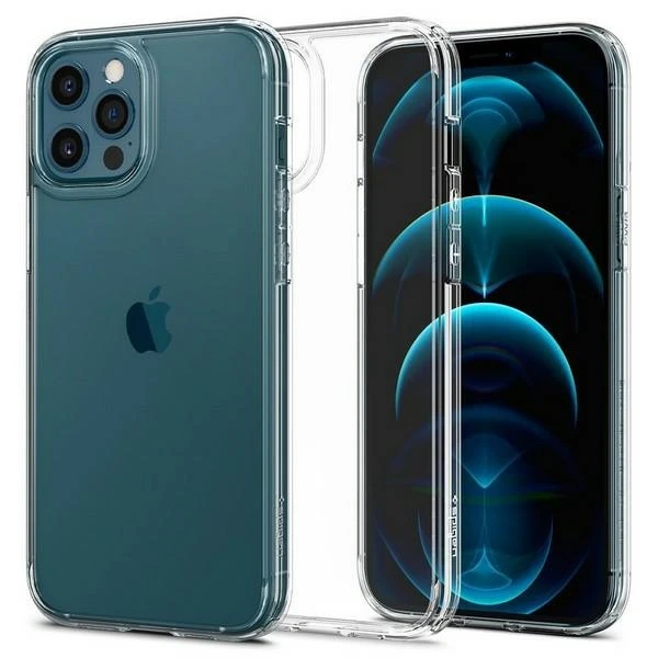 Spigen Ultra Hybrid dėklas skirtas Apple iPhone 12 Pro Max, spalva - Crystal Clear
