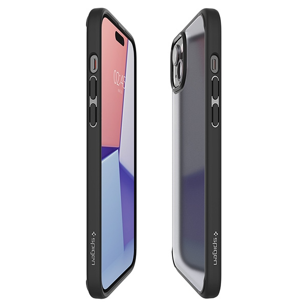 Spigen Ultra Hybrid Matte dėklas skirtas Apple iPhone 15, spalva - Frost Black