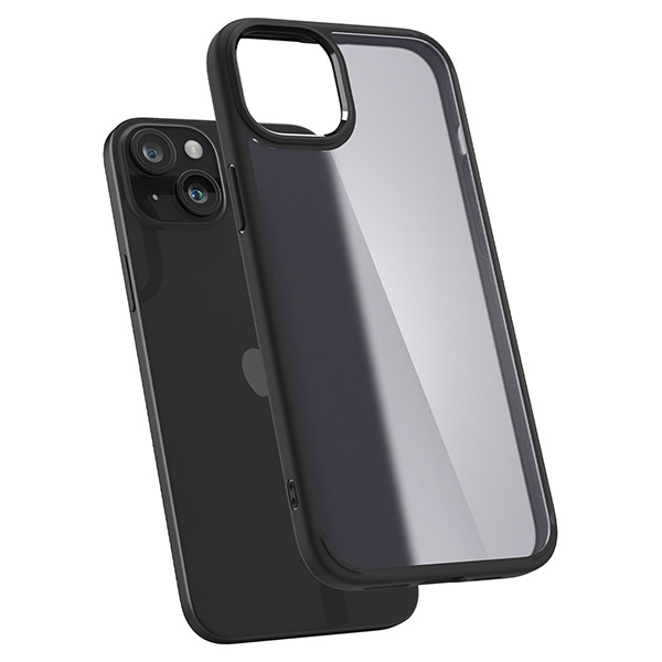 Spigen Ultra Hybrid Matte dėklas skirtas Apple iPhone 15, spalva - Frost Black