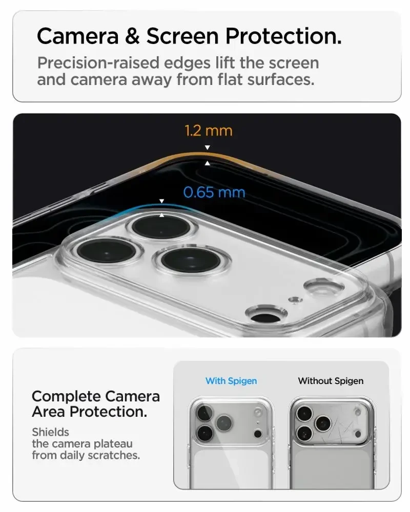 Spigen Ultra Hybrid iPhone 17 Pro Max / 18 Pro Max SKAIDRUS DĖKLAS