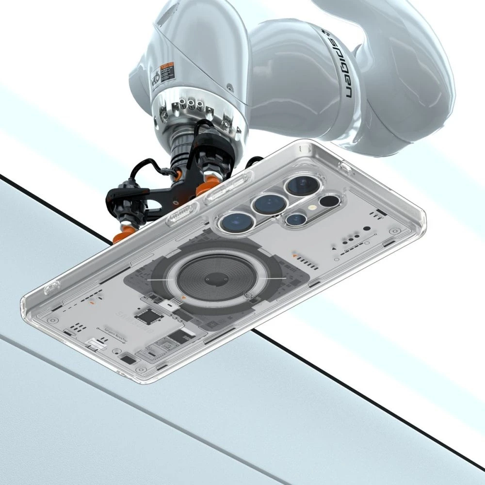 Spigen Ultra Hybrid Mag dėklas skirtas Samsung Galaxy S25 Ultra Neo One – skaidrus