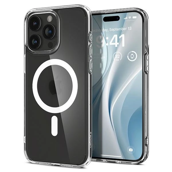 Spigen Ultra Hybrid (MagFit) dėklas skirtas Apple iPhone 15 Pro, spalva - Frost Clear