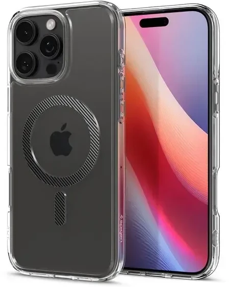 Spigen Ultra Hybrid Mag MagSafe – dėklas skirtas iPhone 16 Pro Carbon Fiber