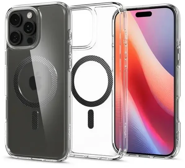 Spigen Ultra Hybrid Mag MagSafe – dėklas skirtas iPhone 16 Pro Carbon Fiber