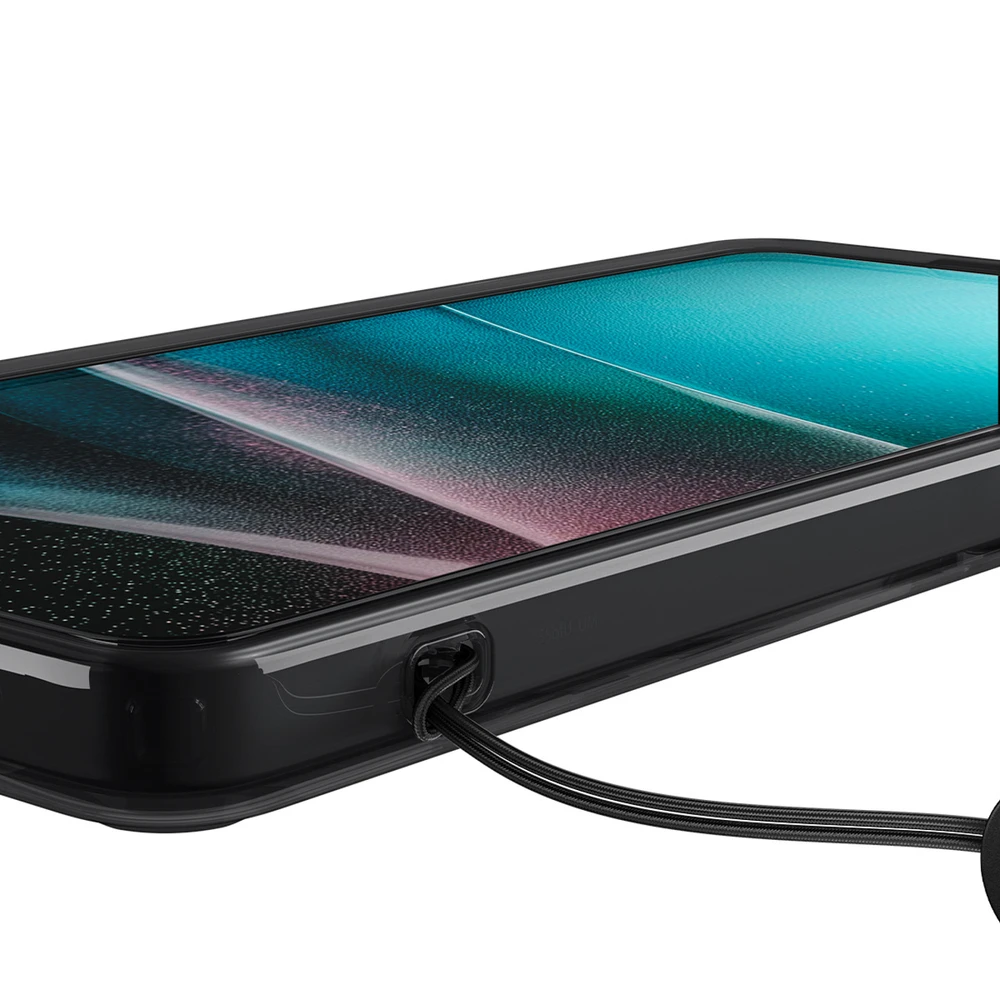 Spigen Ultra Hybrid Mag MagSafe dėklas skirtas Samsung Galaxy S26 Ultra Zero One – skaidrus juodas