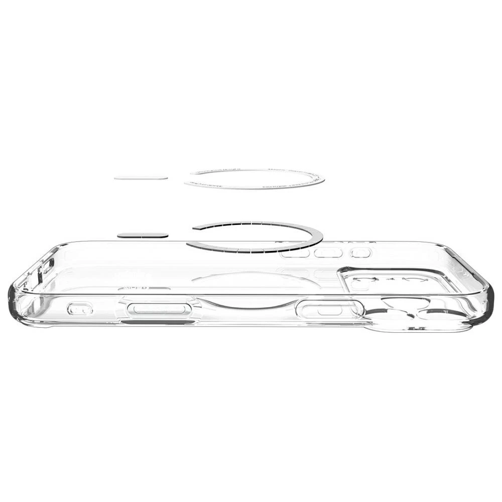 Spigen Ultra Hybrid MagSafe dėklas skirtas iPhone 17 Pro – baltos spalvos
