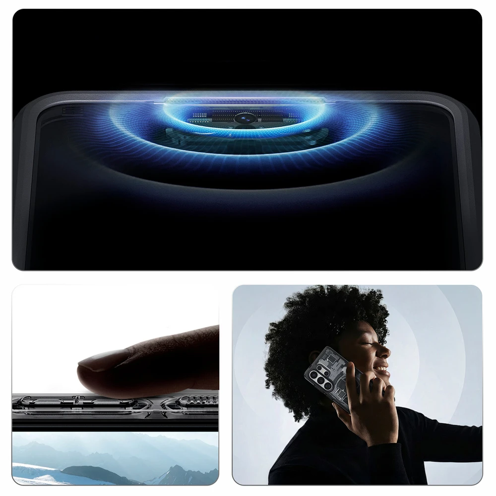 Spigen Ultra Hybrid Mag MagSafe dėklas skirtas Samsung Galaxy S26 Ultra Zero One – skaidrus juodas