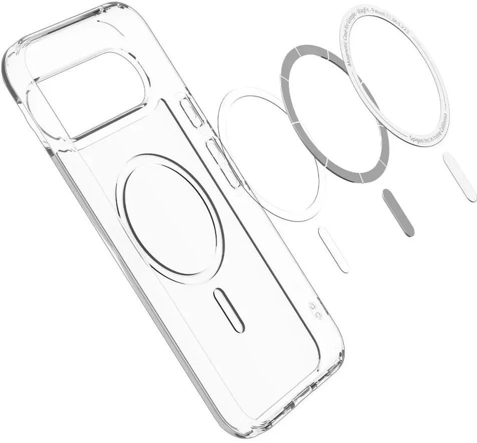 Dėklas SPIGEN ULTRA HYBRID MAG MAGSAFE GOOGLE PIXEL 10 PRO XL CLEAR/Baltas