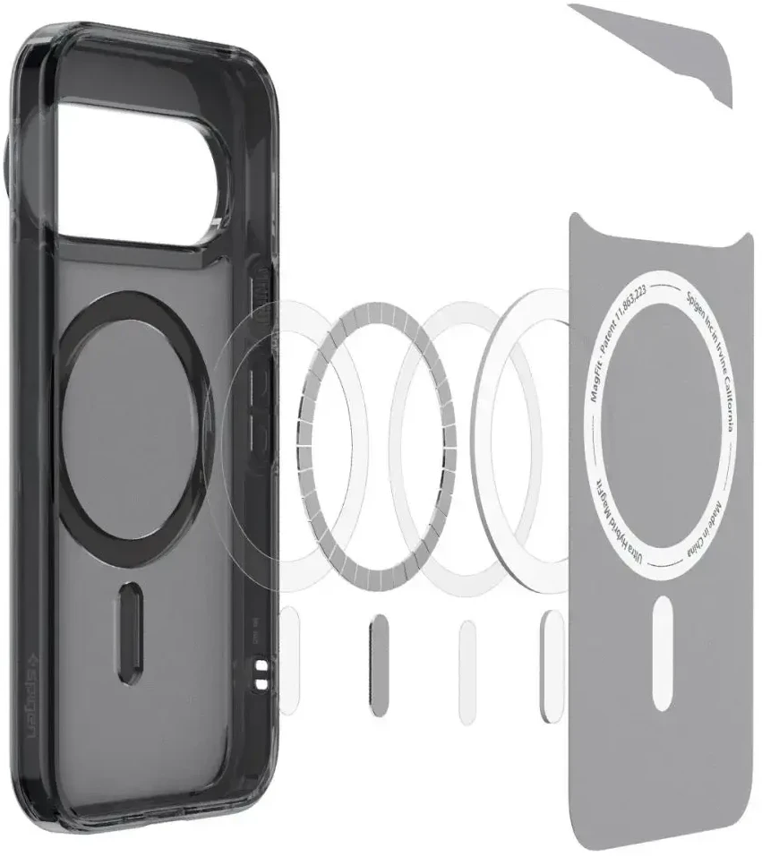 Dėklas SPIGEN ULTRA HYBRID MAG MAGSAFE GOOGLE PIXEL 11 PRO XL FROST Juodas