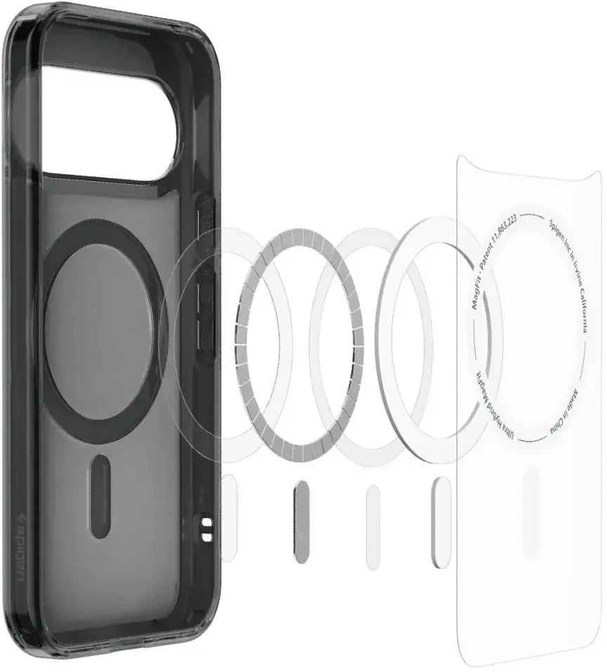SPIGEN ULTRA HYBRID MAG MAGSAFE GOOGLE PIXEL 11 DĖKLAS FROST Juodas