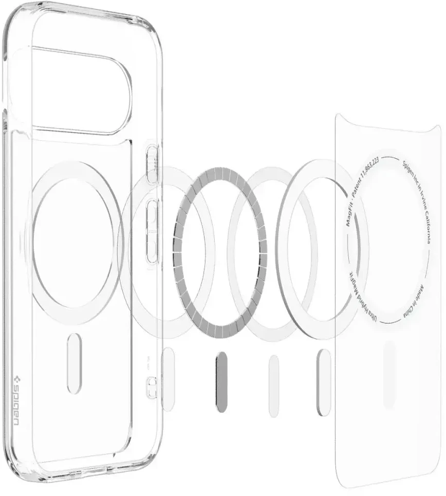 Dėklas SPIGEN ULTRA HYBRID MAG MAGSAFE GOOGLE PIXEL 11 CLEAR/Baltas