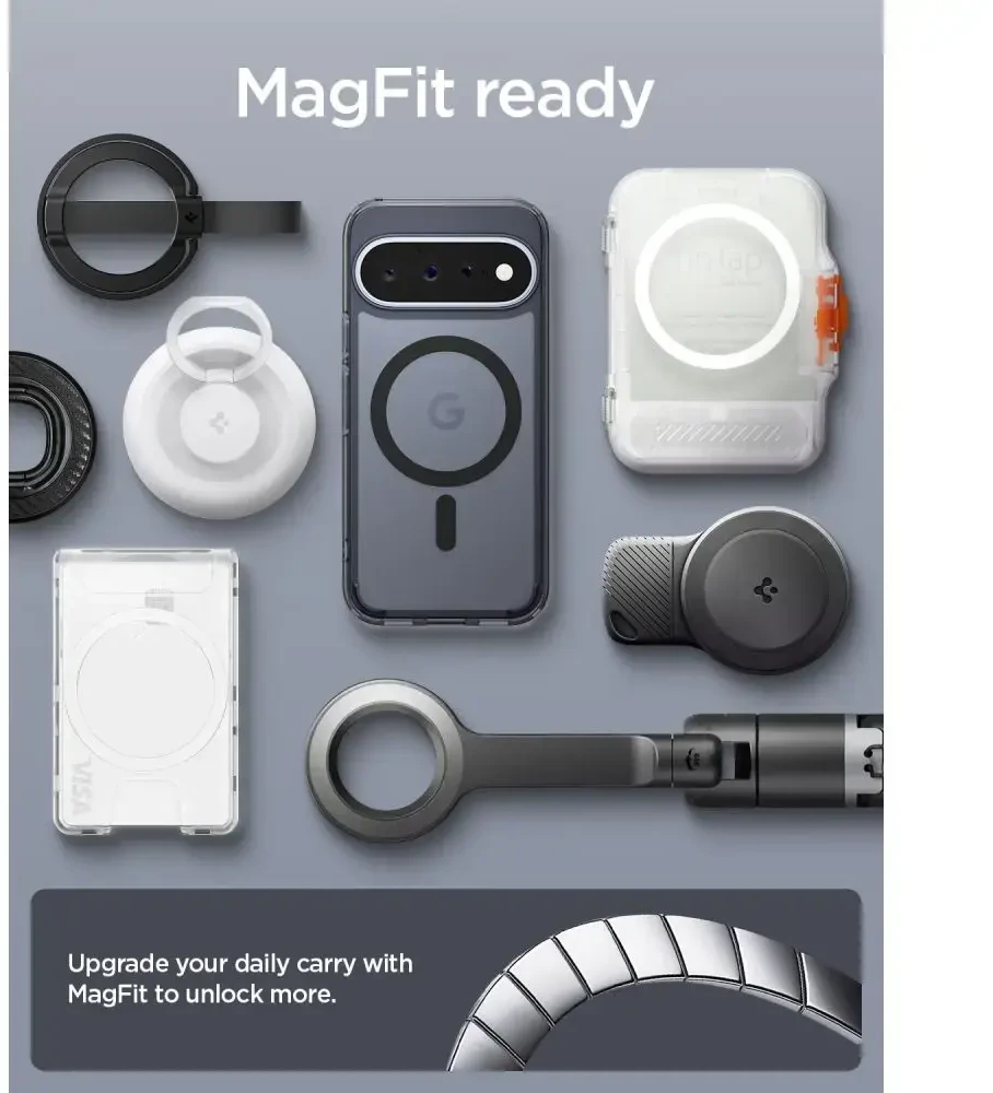 SPIGEN ULTRA HYBRID MAG MAGSAFE GOOGLE PIXEL 11 DĖKLAS FROST Juodas