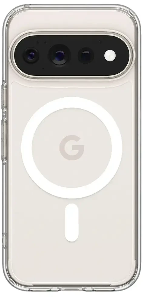 Dėklas SPIGEN ULTRA HYBRID MAG MAGSAFE GOOGLE PIXEL 11 PRO CLEAR/Baltas