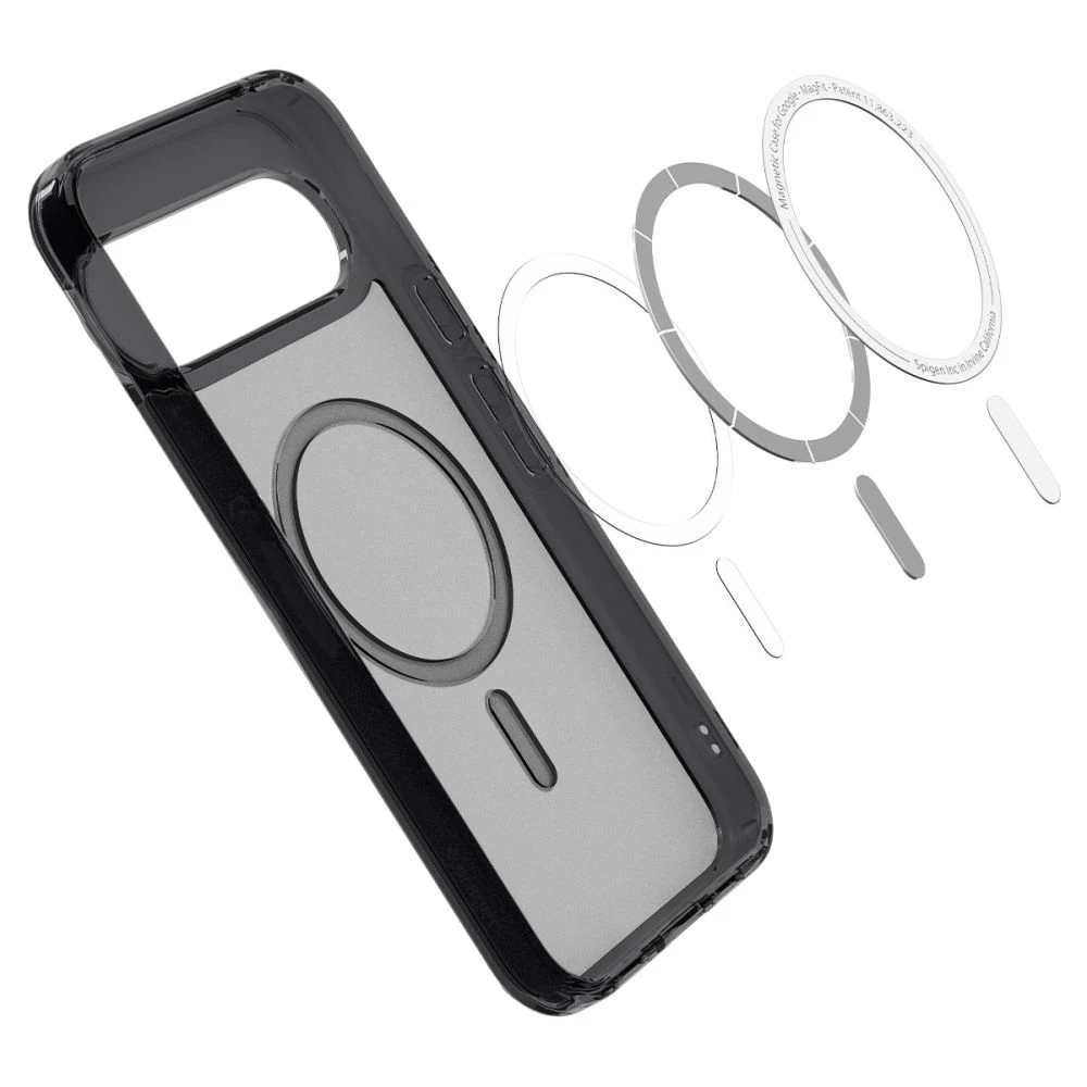 „Spigen Ultra Hybrid Mag MagSafe“ dėklas, skirtas „Google Pixel 10 / 10 Pro“ – skaidrus/juodas