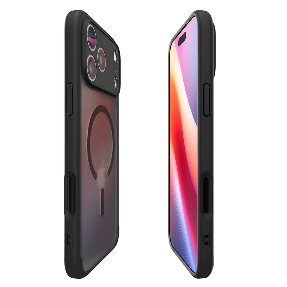 Dėklas Spigen Ultra Hybrid MagSafe, frost juodas - iPhone 17 Pro Max