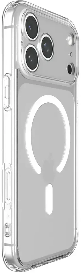Dėklas Spigen Ultra Hybrid MagSafe, clear baltas – iPhone 18 Pro/17 Pro