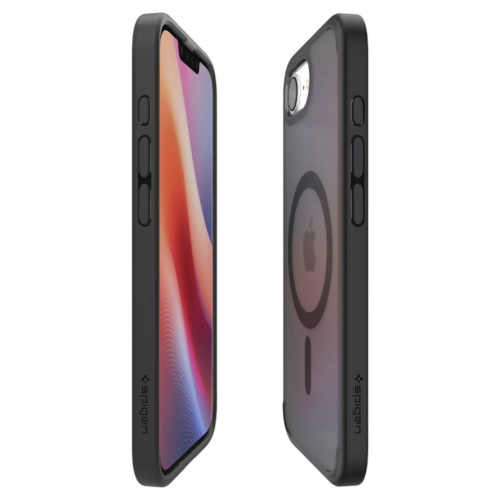 „Spigen Ultra Hybrid MagSafe“ dėklas, skirtas „iPhone 16e / 17e“ – juodas, permatomas