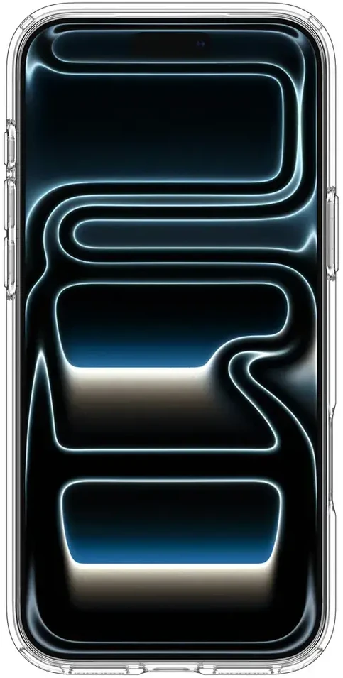 Dėklas Spigen Ultra Hybrid MagSafe, clear baltas – iPhone 18 Pro/17 Pro