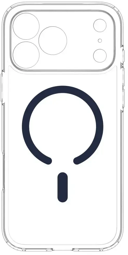 Dėklas Spigen Ultra Hybrid Mag MagSafe do iPhone 18 Pro / 17 Pro tamsiai mėlyna