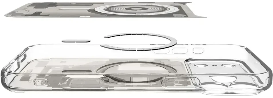 Dėklas Spigen Ultra Hybrid MagSafe iPhone 17 Pro Max / 18 Pro Max ZERO ONE NATURAL TITANIUM