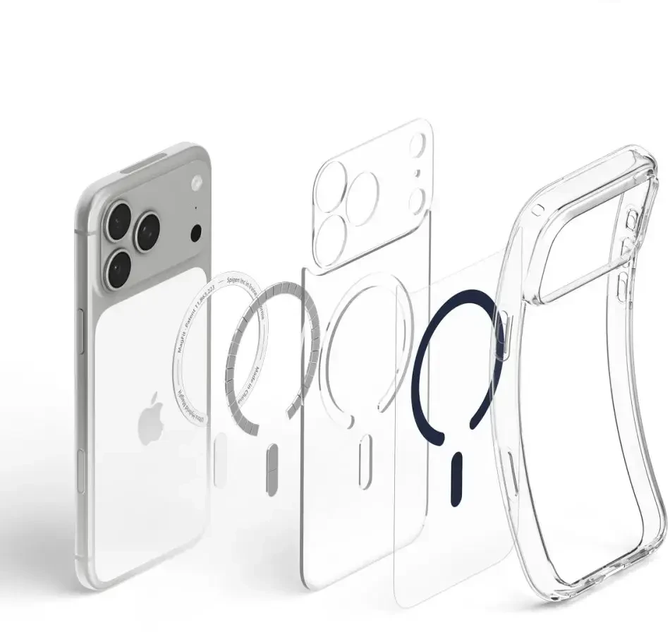 Dėklas Spigen Ultra Hybrid Mag MagSafe do iPhone 18 Pro / 17 Pro tamsiai mėlyna
