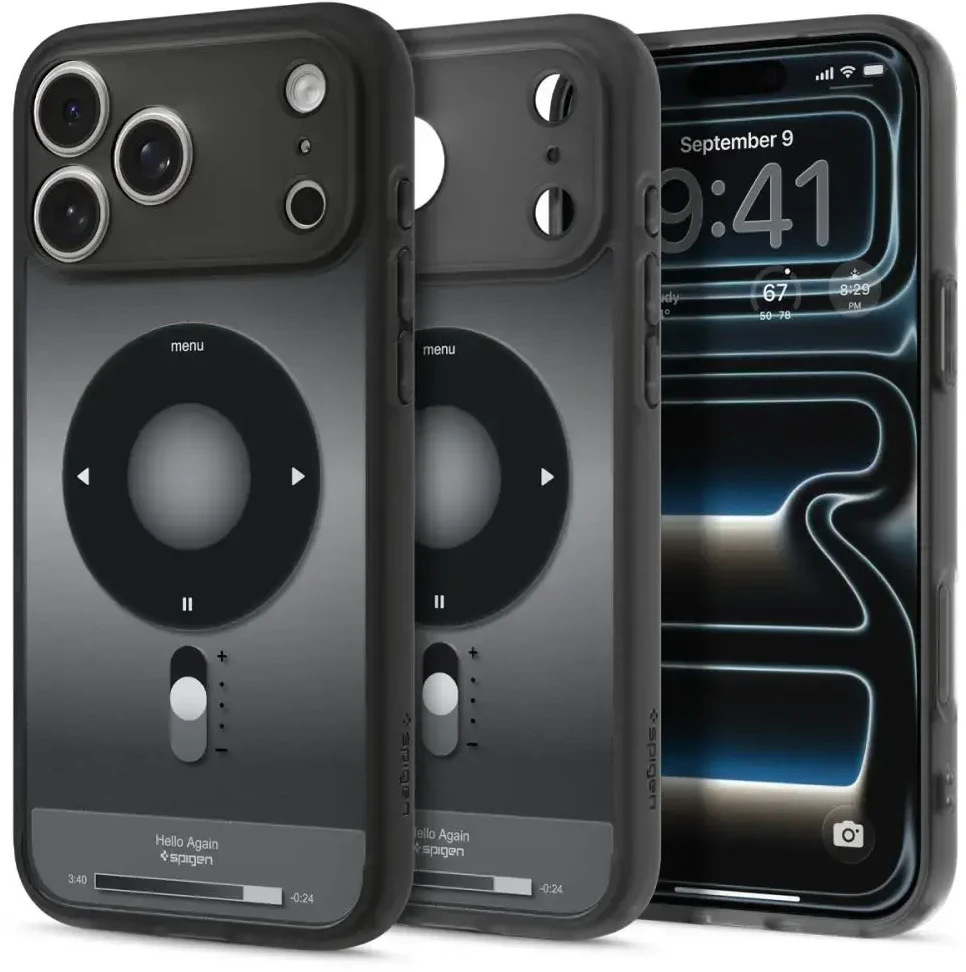 Dėklas Spigen Ultra Hybrid MagSafe iPhone 17 Pro Max / 18 Pro Max KLASIKINIS juodos spalvos