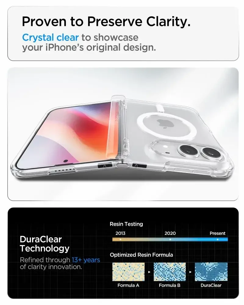Spigen ULTRA HYBRID PRO MagSafe iPhone DĖKLAS SKAIDRUS/Baltas