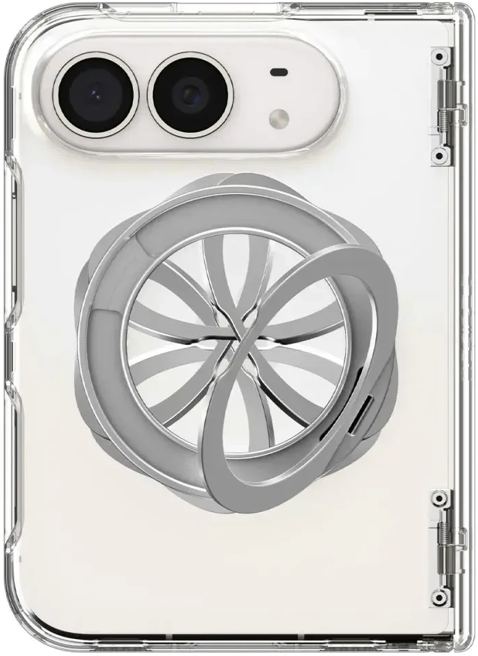 Dėklas Spigen Ultra Hybrid Pro "S" Mag Magsafe iPhone Duo korpusas permatomas/baltas