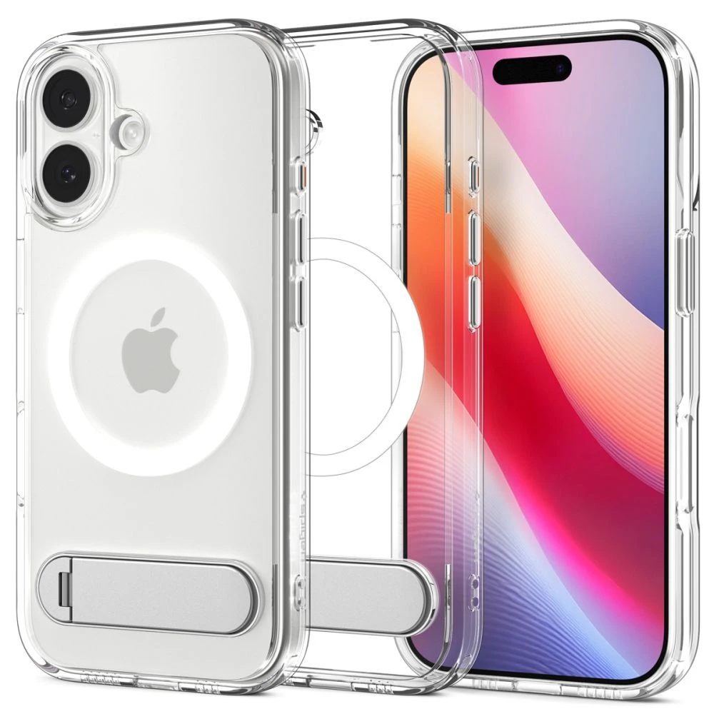 Spigen Ultra Hybrid "S" MagSafe dėklas skirtas Apple iPhone 17 – skaidrus and baltos spalvos