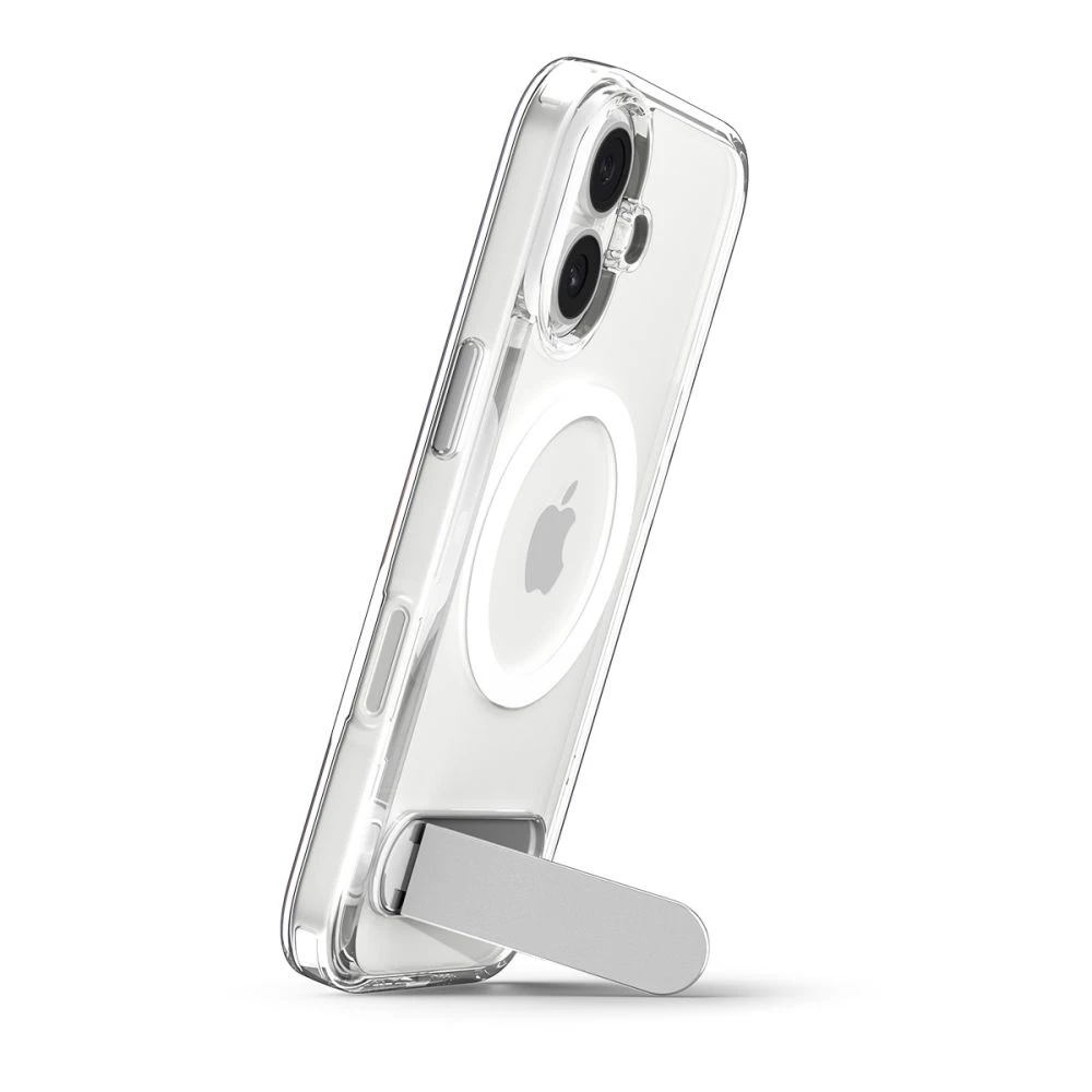 Spigen Ultra Hybrid "S" MagSafe dėklas skirtas Apple iPhone 17 – skaidrus and baltos spalvos