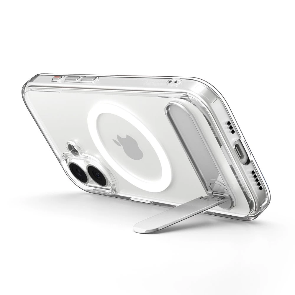 Spigen Ultra Hybrid "S" MagSafe dėklas skirtas Apple iPhone 17 – skaidrus and baltos spalvos