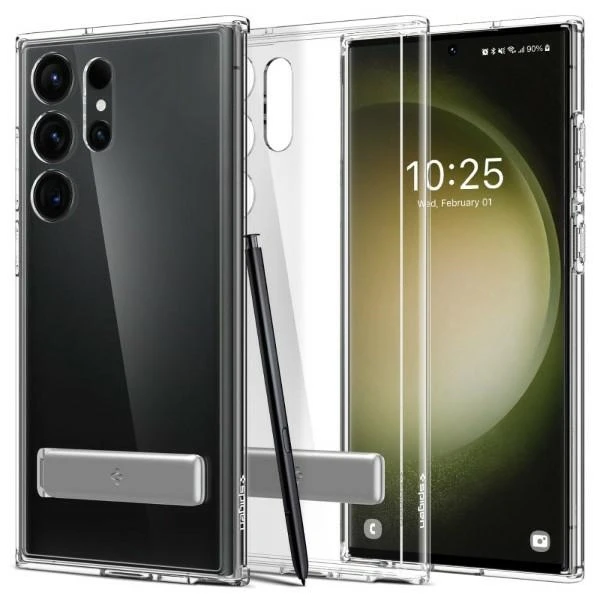 Dėklas „Spigen Ultra Hybrid“ „S“ „Galaxy S23 Ultra Crystal Clear“
