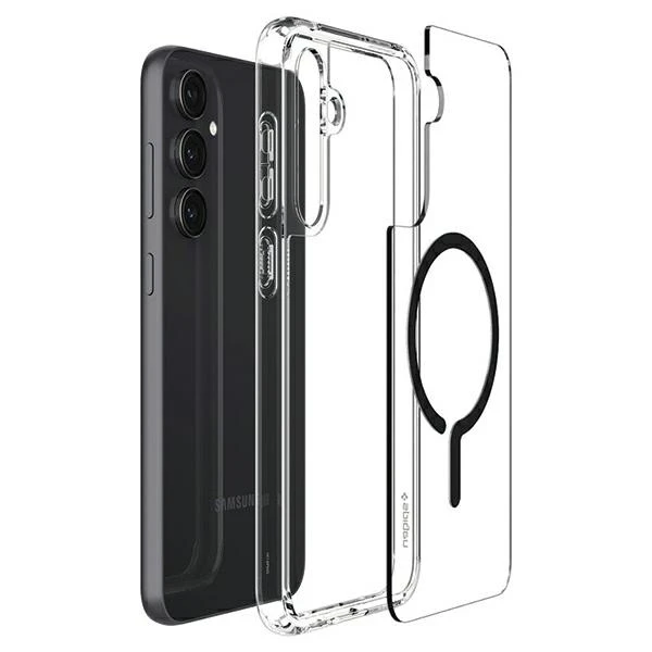 Spigen Ultra Hybrid Metal Ring (MagFit) dėklas skirtas Samsung Galaxy S23 FE, spalva - Juoda aprašymas - Prekės nuotrauka