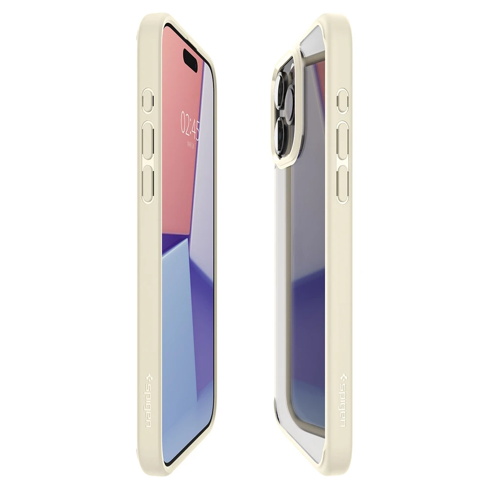 Dėklas Spigen Ultra Hybrid for iPhone 15 Pro Mute rusvai gelsvas