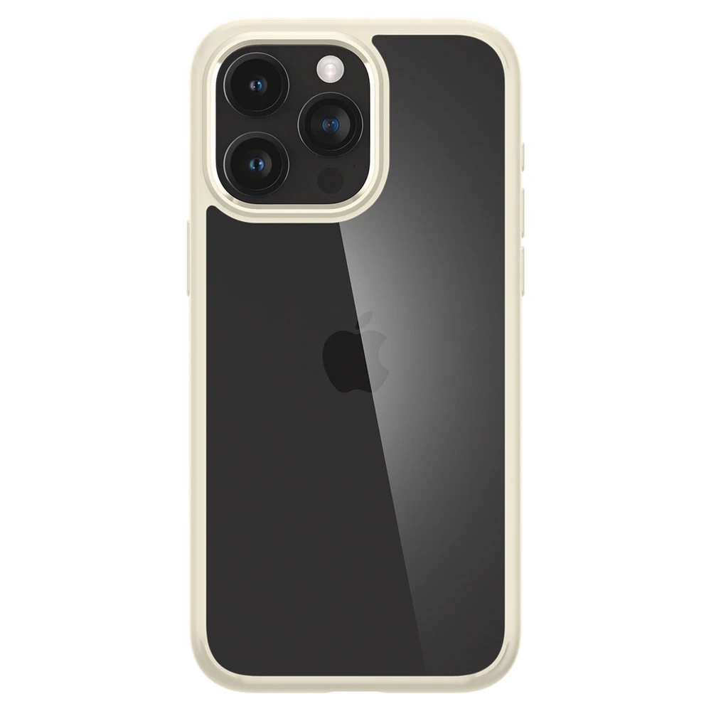 Dėklas Spigen Ultra Hybrid for iPhone 15 Pro Mute rusvai gelsvas