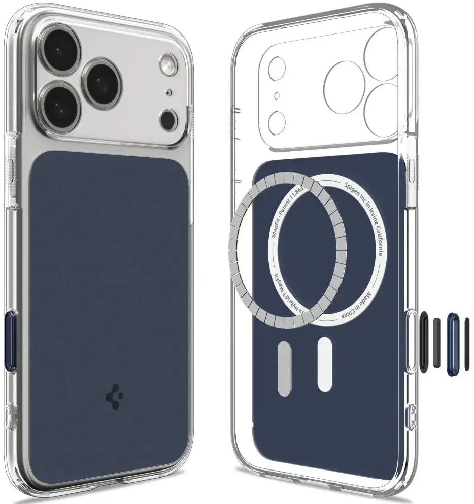Dėklas Spigen Ultra Hybrid T MagSafe iPhone 17 Pro Max / 18 Pro Max MATINIS MĖLYNAS