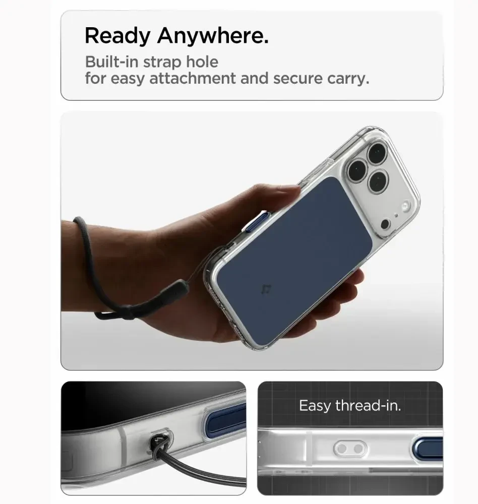 Dėklas Spigen Ultra Hybrid T MagSafe iPhone 17 Pro Max / 18 Pro Max MATINIS MĖLYNAS