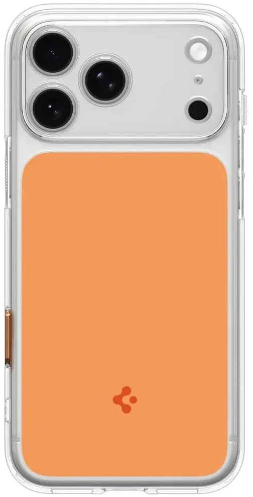 Dėklas Spigen Ultra Hybrid T MagSafe iPhone 17 Pro / 18 Pro BLIZGUS ORANŽINIS