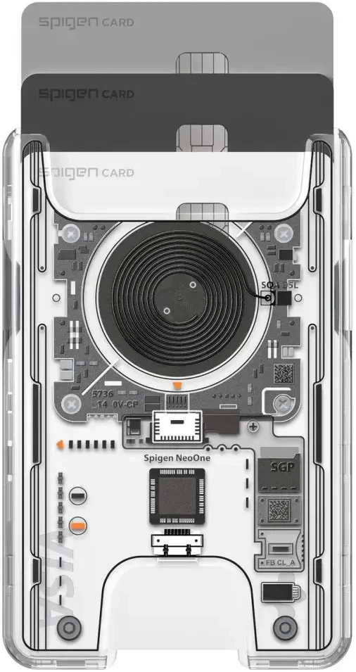 Spigen ULTRA HYBRID Wallet MagSafe MAGNETINIS KORTELIŲ DĖKLAS NEO ONE
