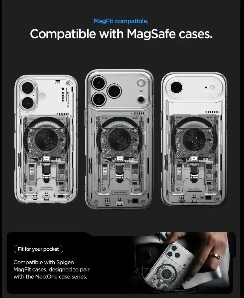 Spigen ULTRA HYBRID Wallet MagSafe MAGNETINIS KORTELIŲ DĖKLAS NEO ONE