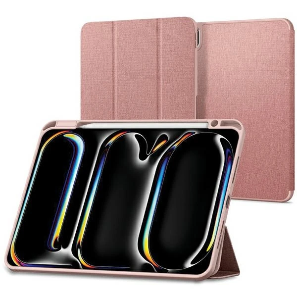 Spigen Urban Fit dėklas skirtas Apple iPad Pro 11" 5 / 6 / 2024-2025 – rožinės spalvos