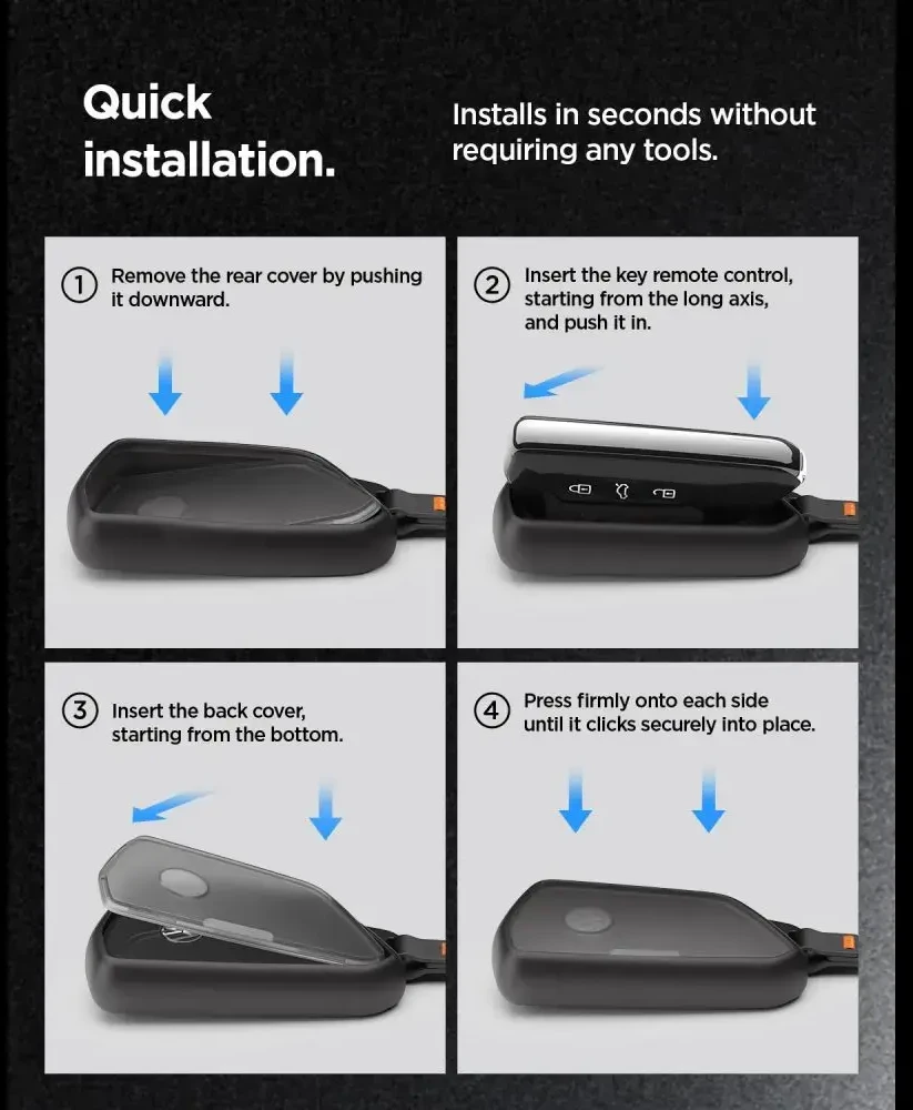 Spigen Volkswagen Key Fob Case VK100, juodas