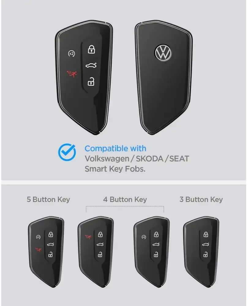 Spigen Volkswagen Key Fob Case VK100, juodas