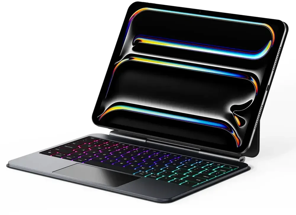 Dėklas su klaviatūra Dux Ducis (MK series) skirtas Apple iPad Pro 11″ (2024) – juodos spalvos