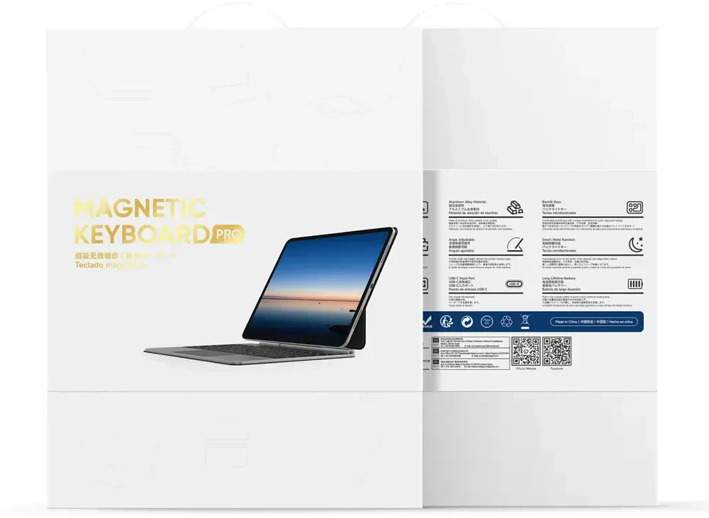 Dėklas su klaviatūra Dux Ducis (MK series) skirtas Apple iPad Pro 11″ (2024) – juodos spalvos